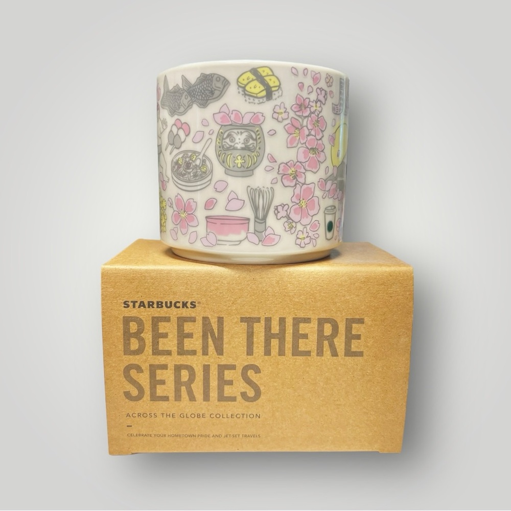Starbucks Japan Been There Spring Sakura Coffee kawaii Mug Cup 14oz Collectible - Picture 3 of 15